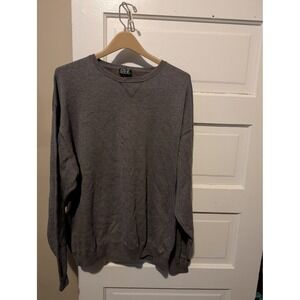 Jos. A. Bank Mens XXL Crewneck Sweater 100% Cotton Marled Brown Grey Pullover